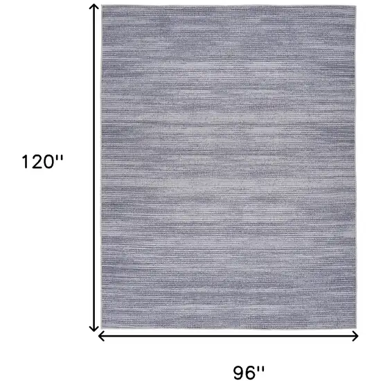 Gray and Ivory Abstract Power Loom Washable Non Skid Area Rug Photo 7