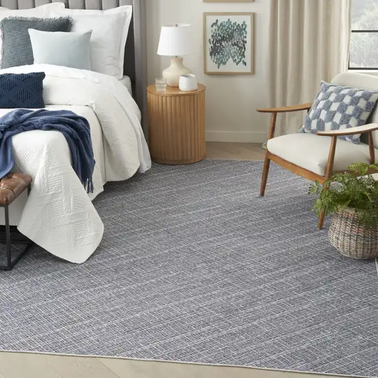 Gray and Ivory Abstract Power Loom Washable Non Skid Area Rug Photo 5