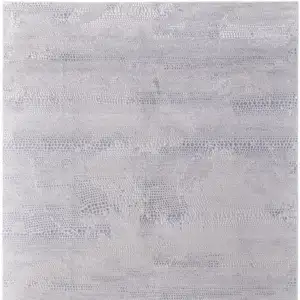 Photo of Gray and Ivory Abstract Power Loom Worn Faded Area Rug