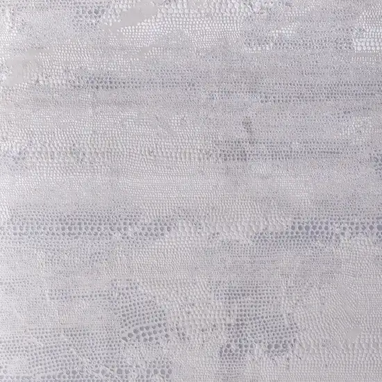 Gray and Ivory Abstract Power Loom Worn Faded Area Rug Photo 9