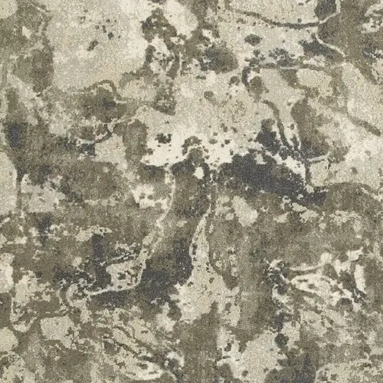 Gray And Ivory Abstract Spatter Area Rug Photo 6