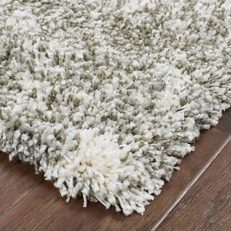 Gray and Ivory Distressed Abstract Scatter Rug Photo 2