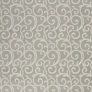 Photo of Gray and Ivory Floral Vines Power Loom Area Rug