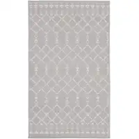 Photo of Gray and Ivory Geometric Area Rug