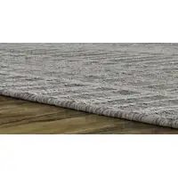 Photo of Gray and Ivory Geometric Hand Woven Area Rug