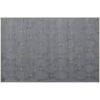 Photo of Gray and Ivory Geometric Hand Woven Non Skid Area Rug