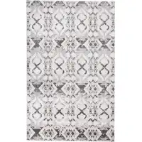 Photo of Gray and Ivory Geometric Power Loom Area Rug