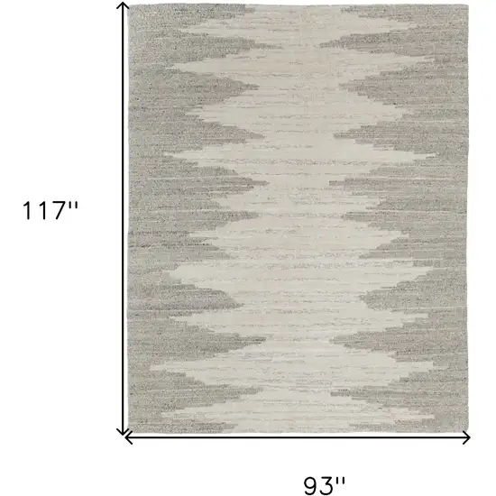 Gray and Ivory Ombre Hand Woven Area Rug Photo 3