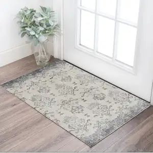 Photo of Gray and Ivory Oriental Area Rug