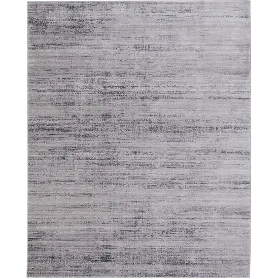 Gray and Ivory Power Loom Area Rug Photo 5