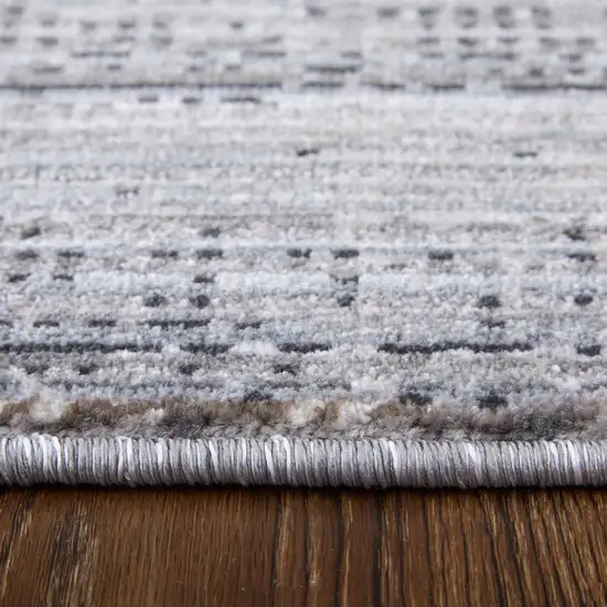 Gray and Ivory Power Loom Area Rug Photo 7