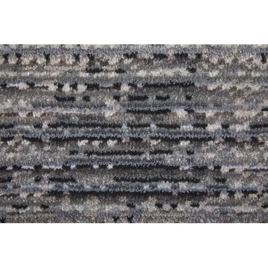 Gray and Ivory Power Loom Area Rug Photo 9