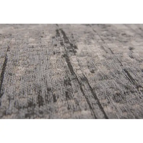 Gray and White Abstract Non Skid Area Rug Photo 9