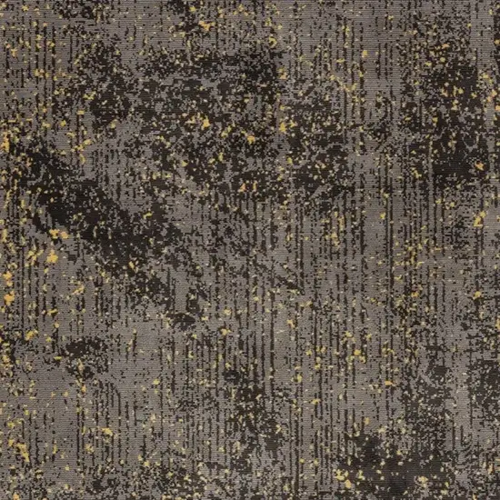 Gray and Yellow Abstract Sprinkle Area Rug Photo 7