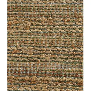 Photo of Green Abstract Hand Woven Non Skid Area Rug