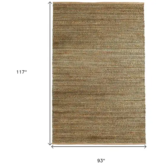 Green Abstract Hand Woven Non Skid Area Rug Photo 9