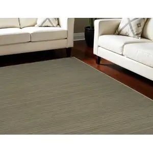 Photo of Green Abstract Washable Area Rug