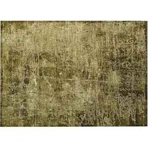 Photo of Green Abstract Washable Non Skid Indoor Outdoor Area Rug