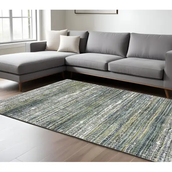 Green And Blue Geometric Area Rug Photo 1