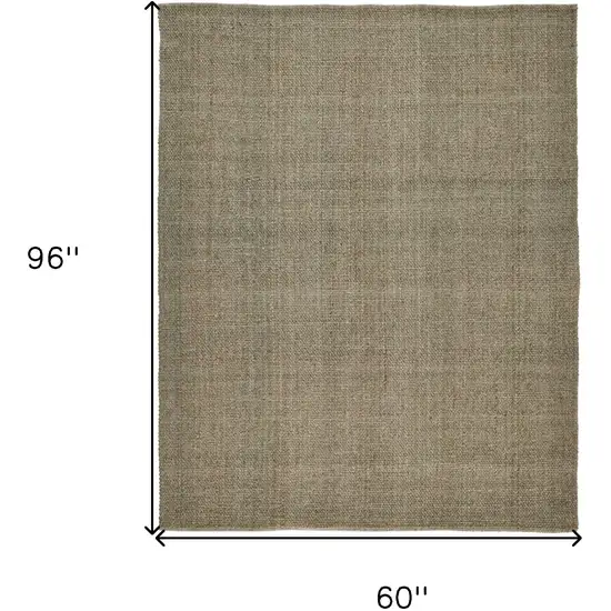 Green And Tan Hand Woven Area Rug Photo 10