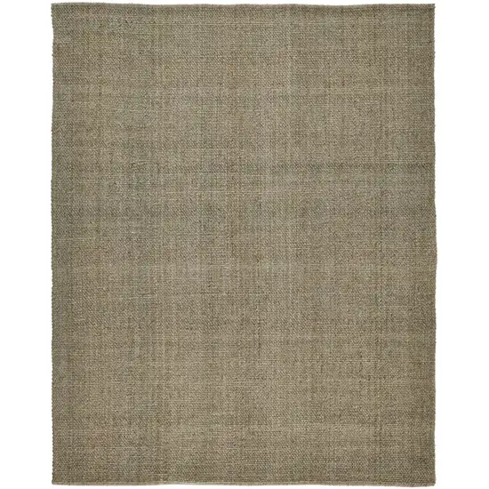 Green And Tan Hand Woven Area Rug Photo 1