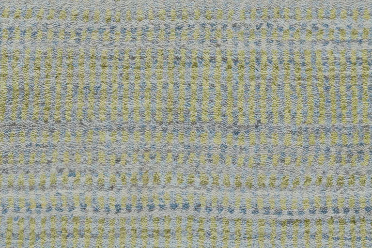 Green Blue And Tan Ombre Hand Woven Area Rug Photo 5