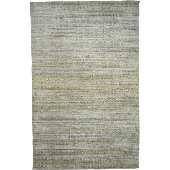 Green Blue And Tan Ombre Hand Woven Area Rug Photo 4