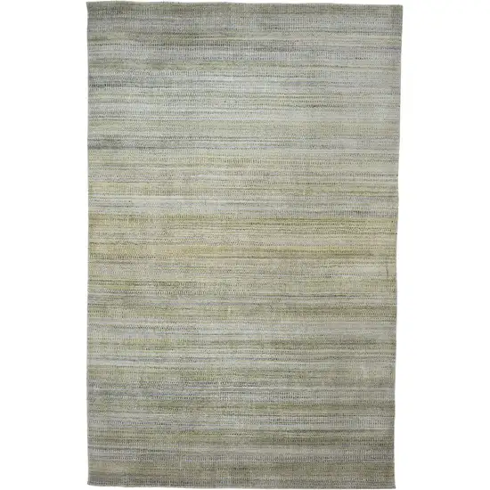 Green Blue And Tan Ombre Hand Woven Area Rug Photo 1