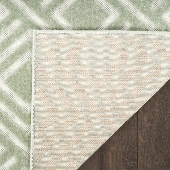 Green Geometric Area Rug Photo 7