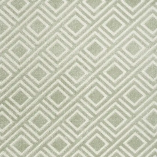 Green Geometric Area Rug Photo 7