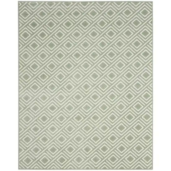 Green Geometric Area Rug Photo 2