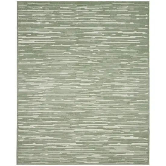 Green Geometric Area Rug Photo 2