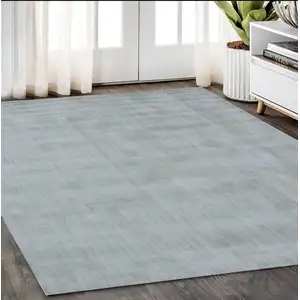 Photo of Green Hand Loomed Area Rug