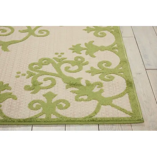 Green Medallion Indoor Outdoor Area Rug Photo 2