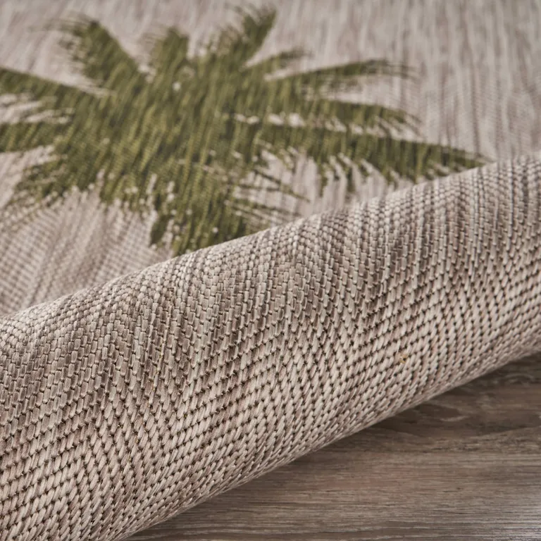 Green Palm Tree Indoor Outdoor Area Rug Photo 4