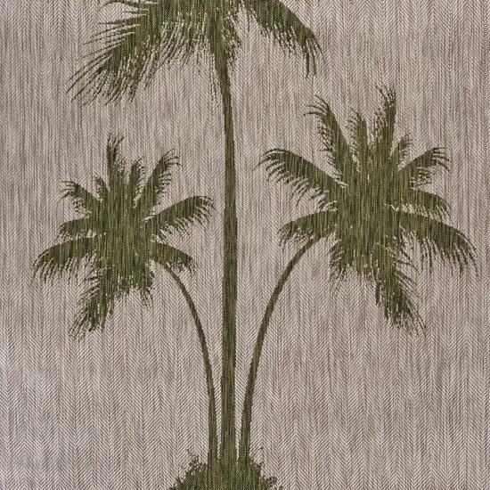 Green Palm Tree Indoor Outdoor Scatter Rug Photo 2