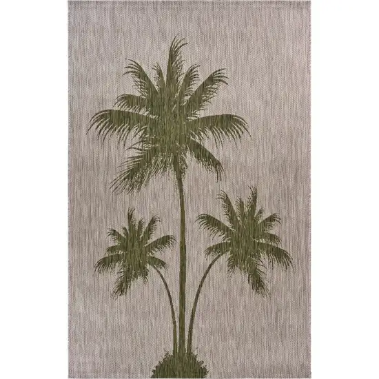 Green Palm Tree Indoor Outdoor Scatter Rug Photo 1