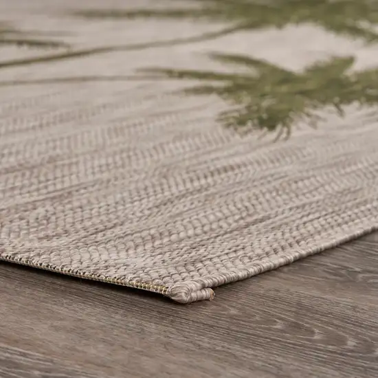 Green Palm Tree Indoor Outdoor Scatter Rug Photo 5