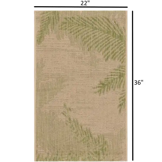 Green Palms Indoor Outdoor Scatter Rug Photo 5