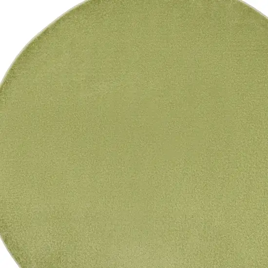 Green Round Non Skid Indoor Outdoor Area Rug Photo 3