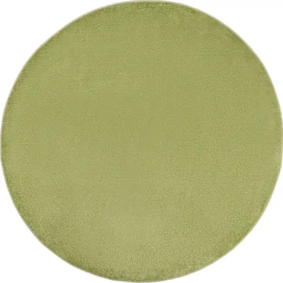 Green Round Non Skid Indoor Outdoor Area Rug Photo 4