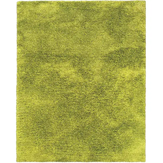 Green Shag Hand Tufted Area Rug Photo 2