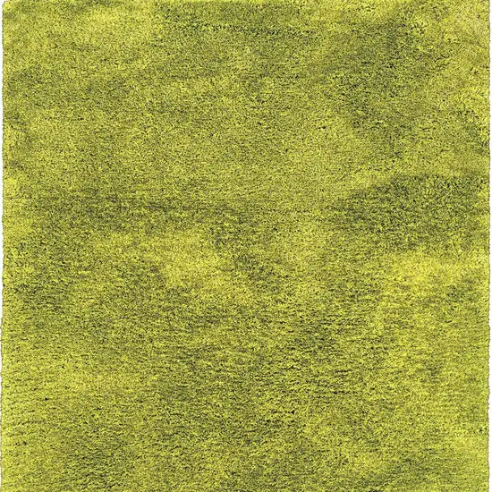 Green Shag Hand Tufted Area Rug Photo 4