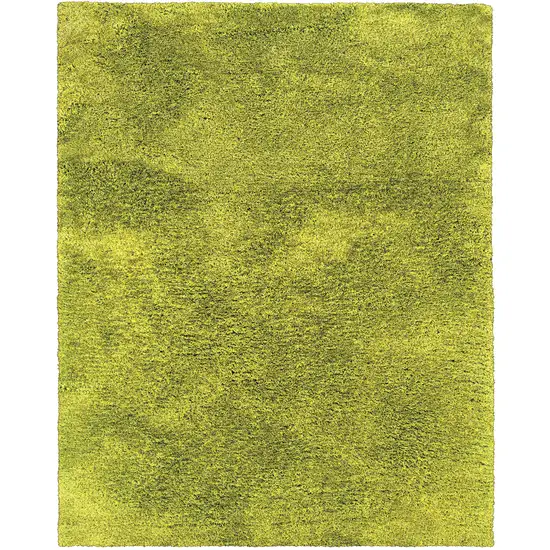 Green Shag Hand Tufted Area Rug Photo 5