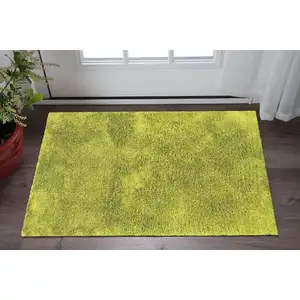 Photo of Green Shag Hand Tufted Area Rug