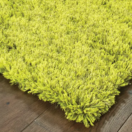 Green Shag Hand Tufted Area Rug Photo 6