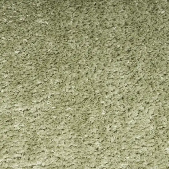 Green Shag Power Loom Area Rug Photo 9