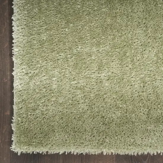 Green Shag Power Loom Area Rug Photo 8