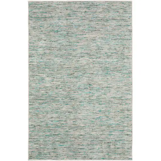 Green Square Wool Hand Loomed Handmade Area Rug Photo 1