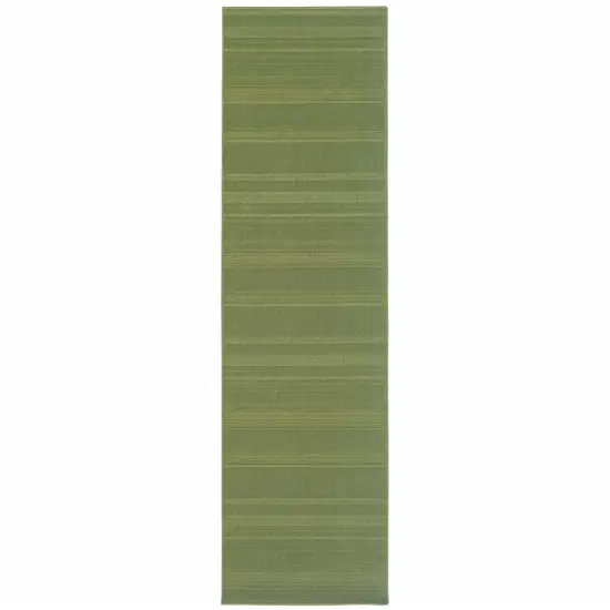 Green Stain Resistant Indoor Outdoor Area Rug Photo 1